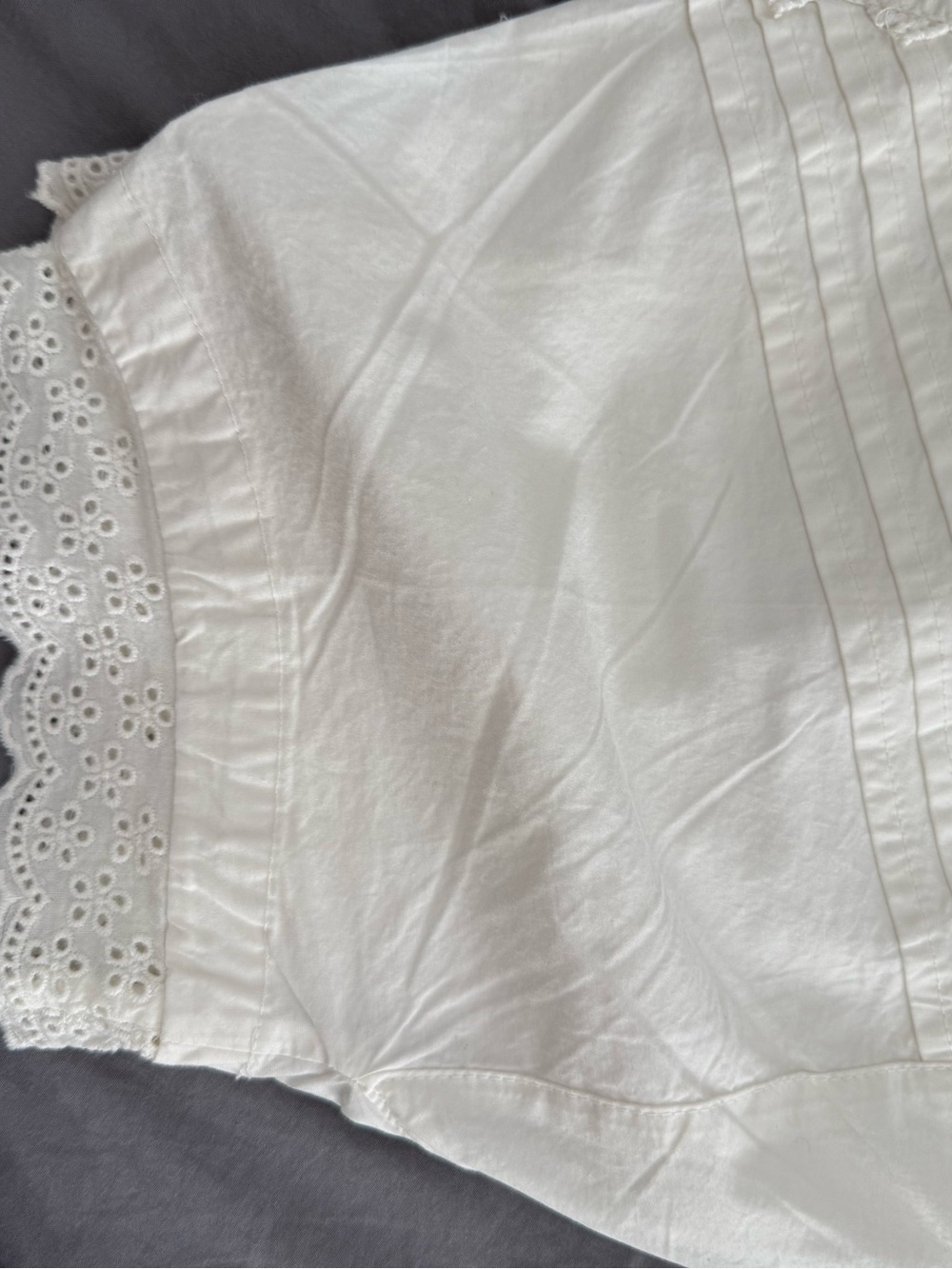Free People  cotton beige  Lightweight Top & Shorts lace - Picture 8 of 10